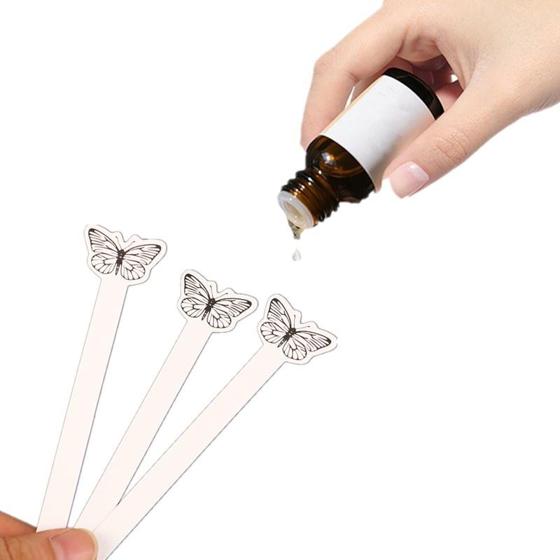Perfume Fragrance Tester - 100Pcs Creative Butterfly Shape Testing Aromatherapy