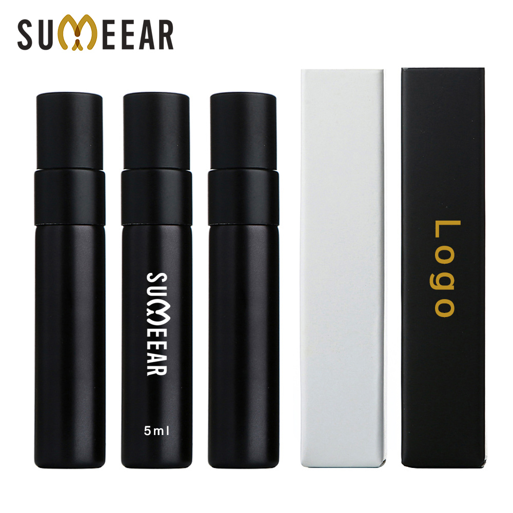50/100pcs 5ml Matte Black Perf - Perfume Fragrance Difference ulasan dan harga