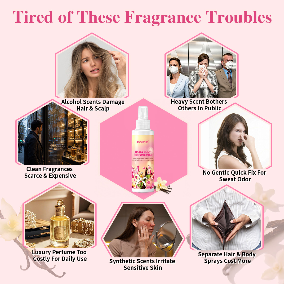 Hair & Body Perfume Mist Body  - Perfume Fragrance Hair Spray ulasan dan harga