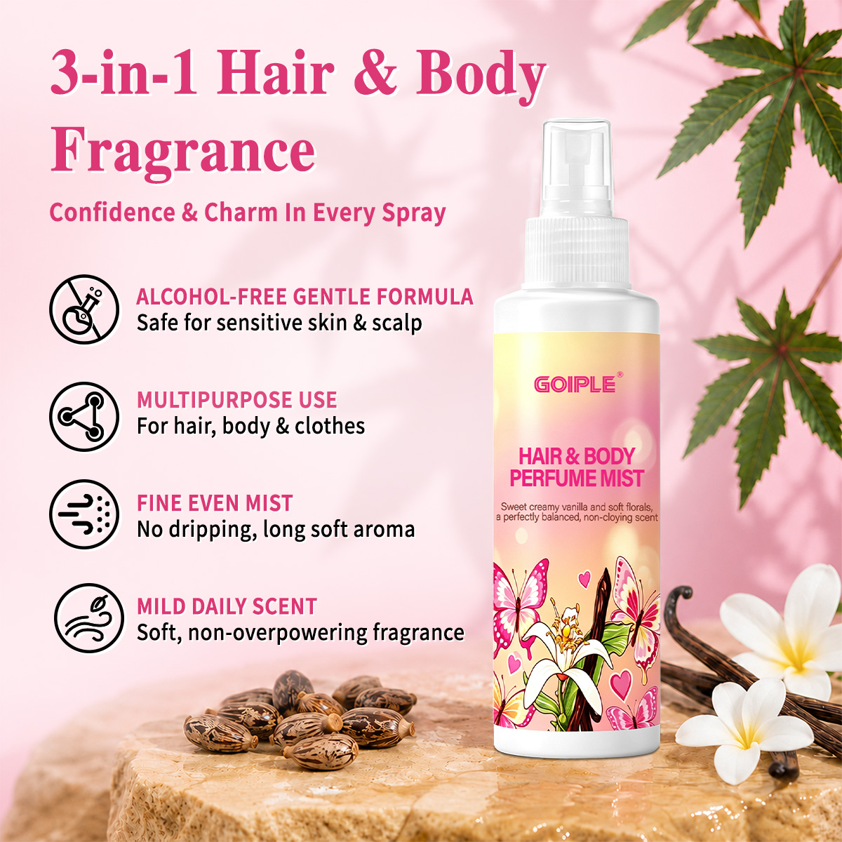 Hair & Body Perfume Mist Body  - Perfume Fragrance Hair Spray ulasan dan harga