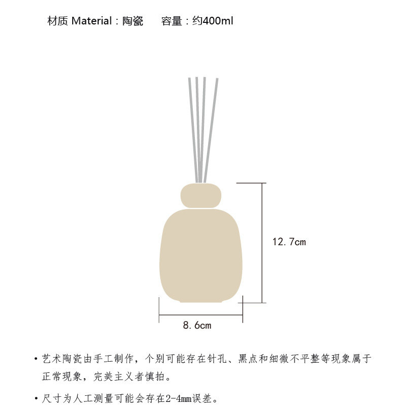 Ceramic Aromatherapy Bottle Re - Perfume Fragrance For Room ulasan dan harga