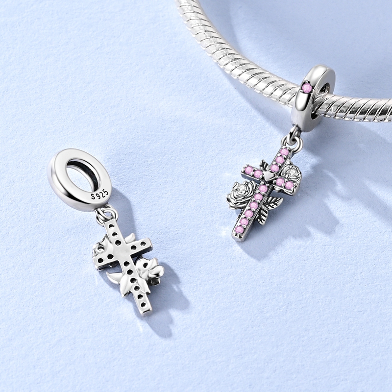 925 Sterling Silver Pink Charm - Perfume Fine Fragrance ulasan dan harga