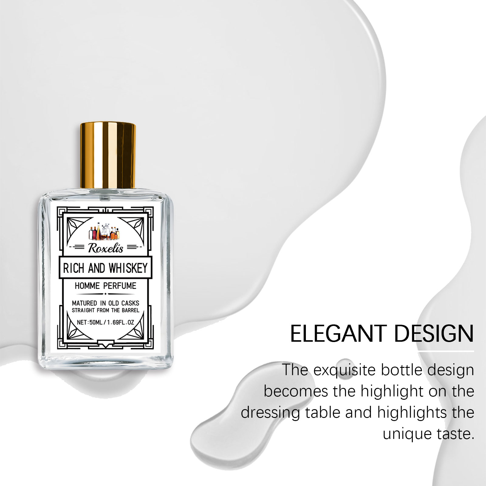 Roxelis 50ml Charm Whisky Men' - Perfume Fragrance Free ulasan dan harga