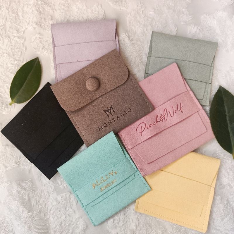 50pcs Beige Soft Velvet Jewelr - Perfume Fragrance Logo ulasan dan harga